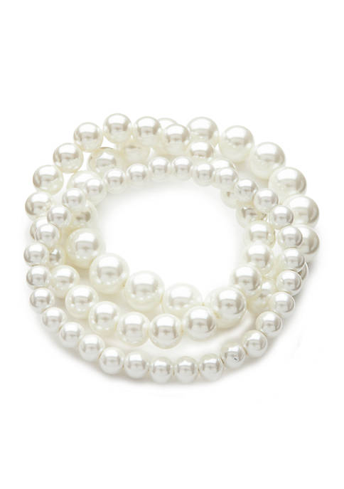 Belk Pearl Stretch Bracelets | belk