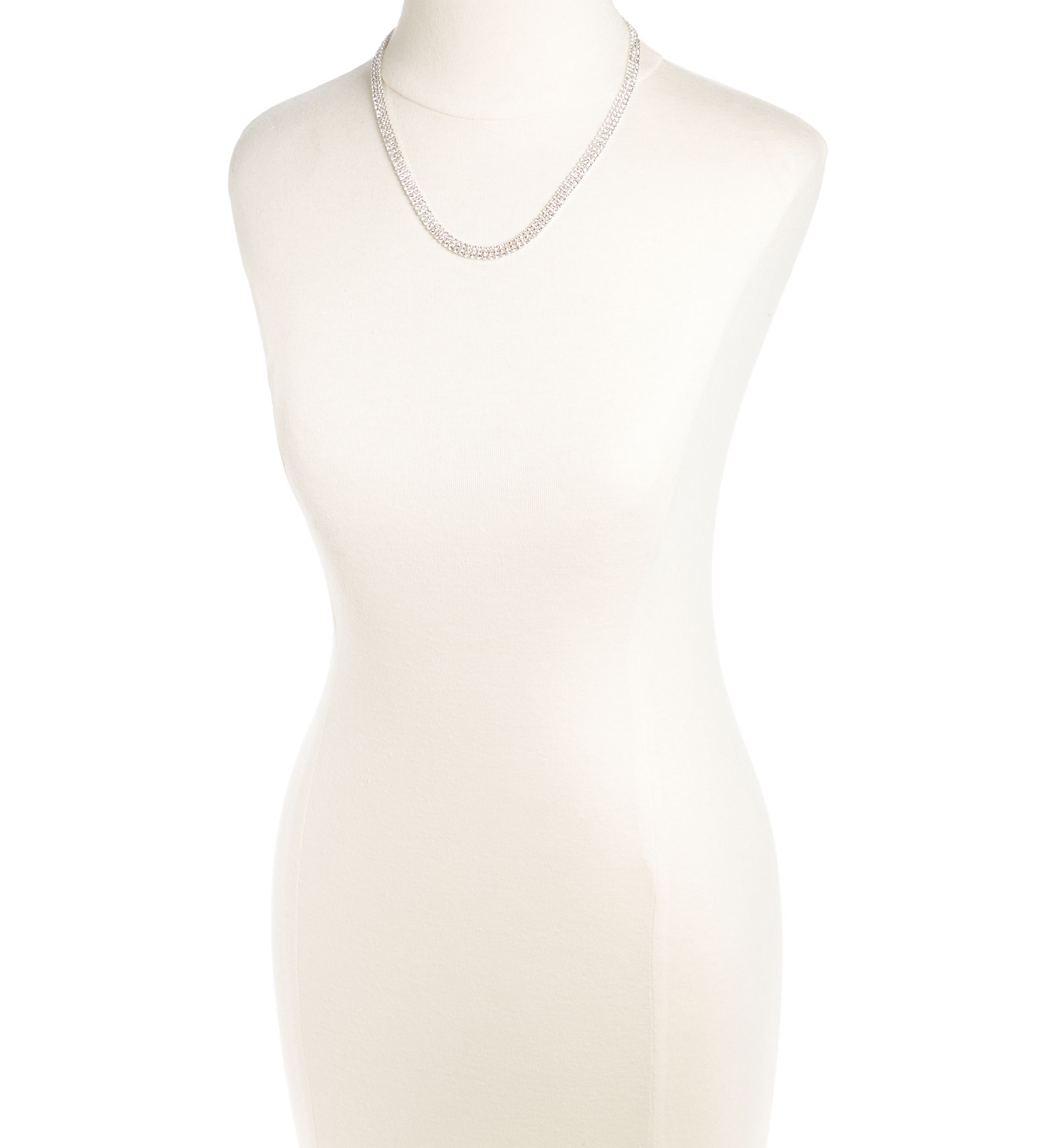 Silver Long Necklace