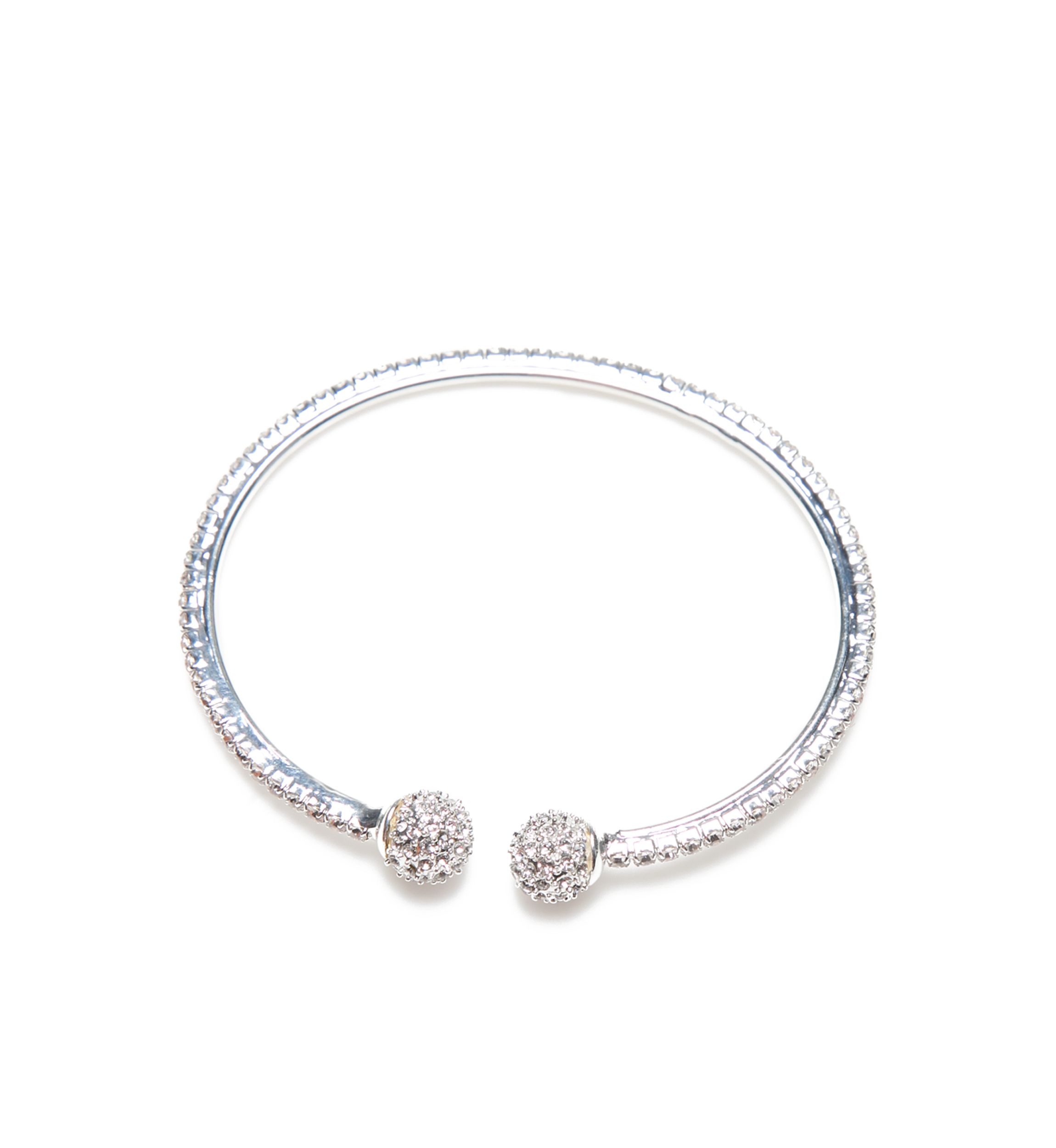 Silver Tone Fireball Cuff Bracelet
