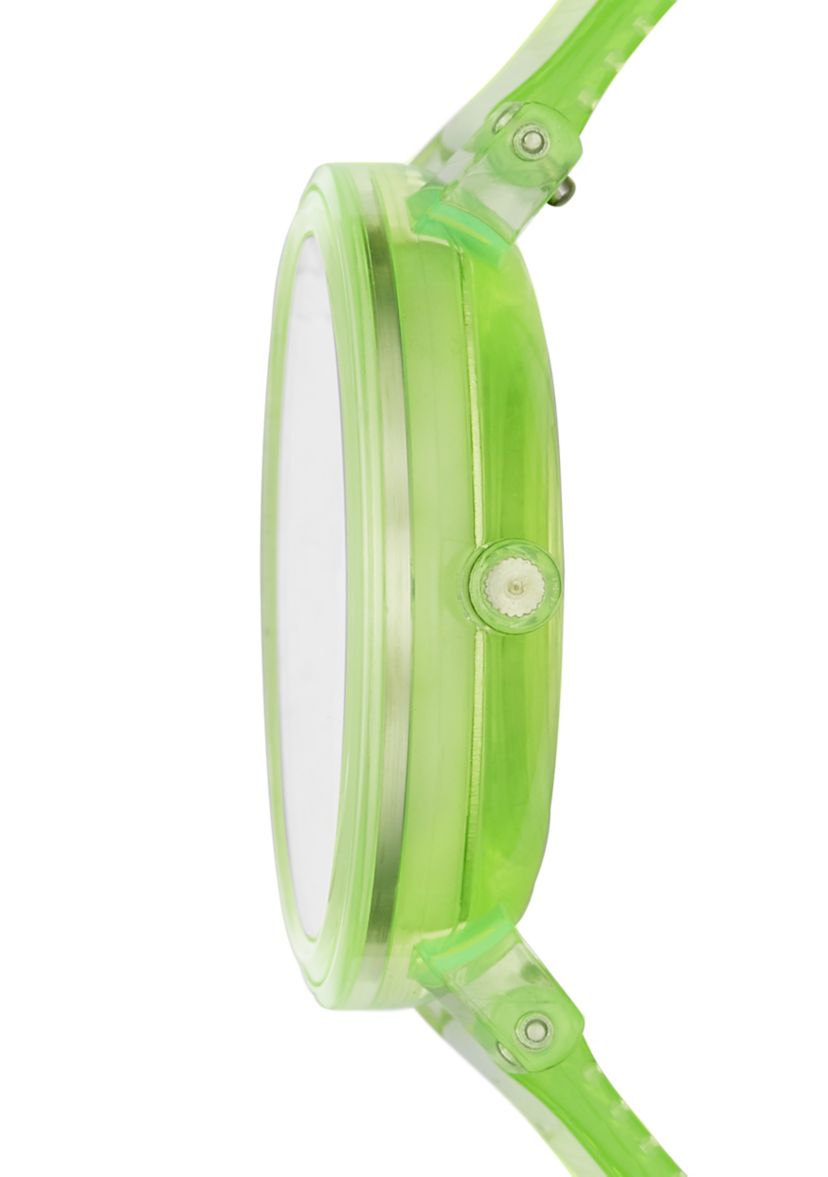 Aaren Green Silicone Watch 