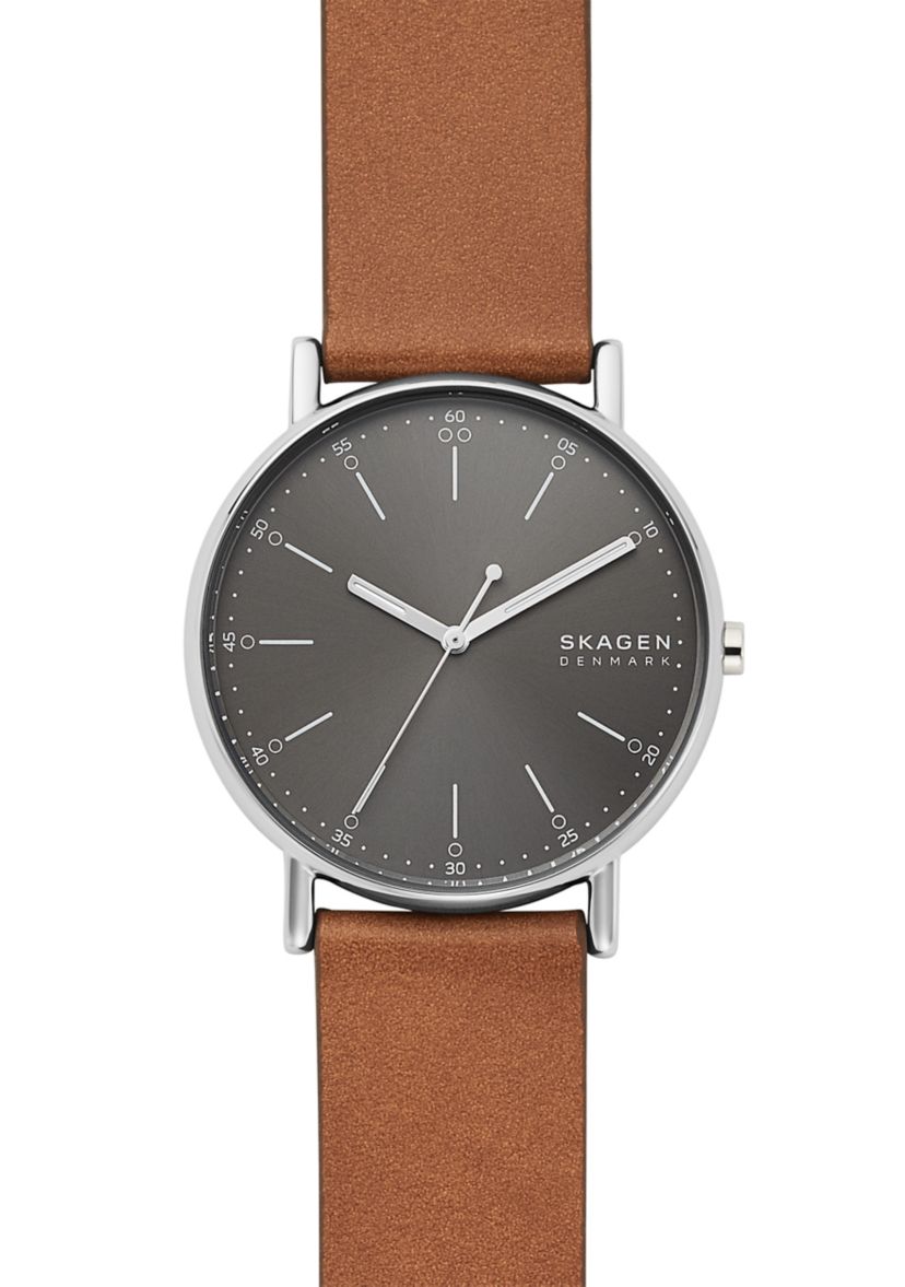 Mens Signatur Brown Leather Watch