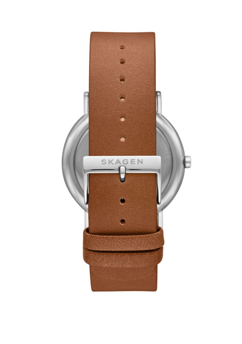 Mens Signatur Brown Leather Watch