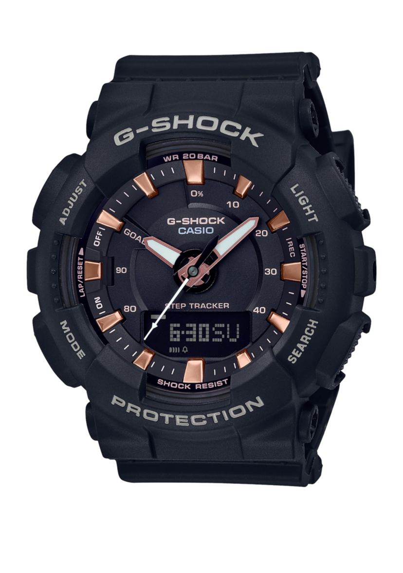 Rose Gold Analog and Digital Watch