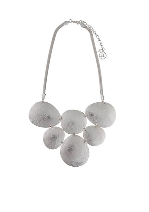 Erica Lyons Silver-Tone Medalist Necklace