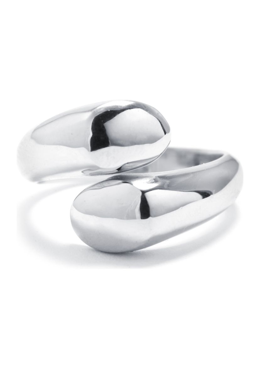 Sterling Silver Bubble Top Open Adjustable Ring