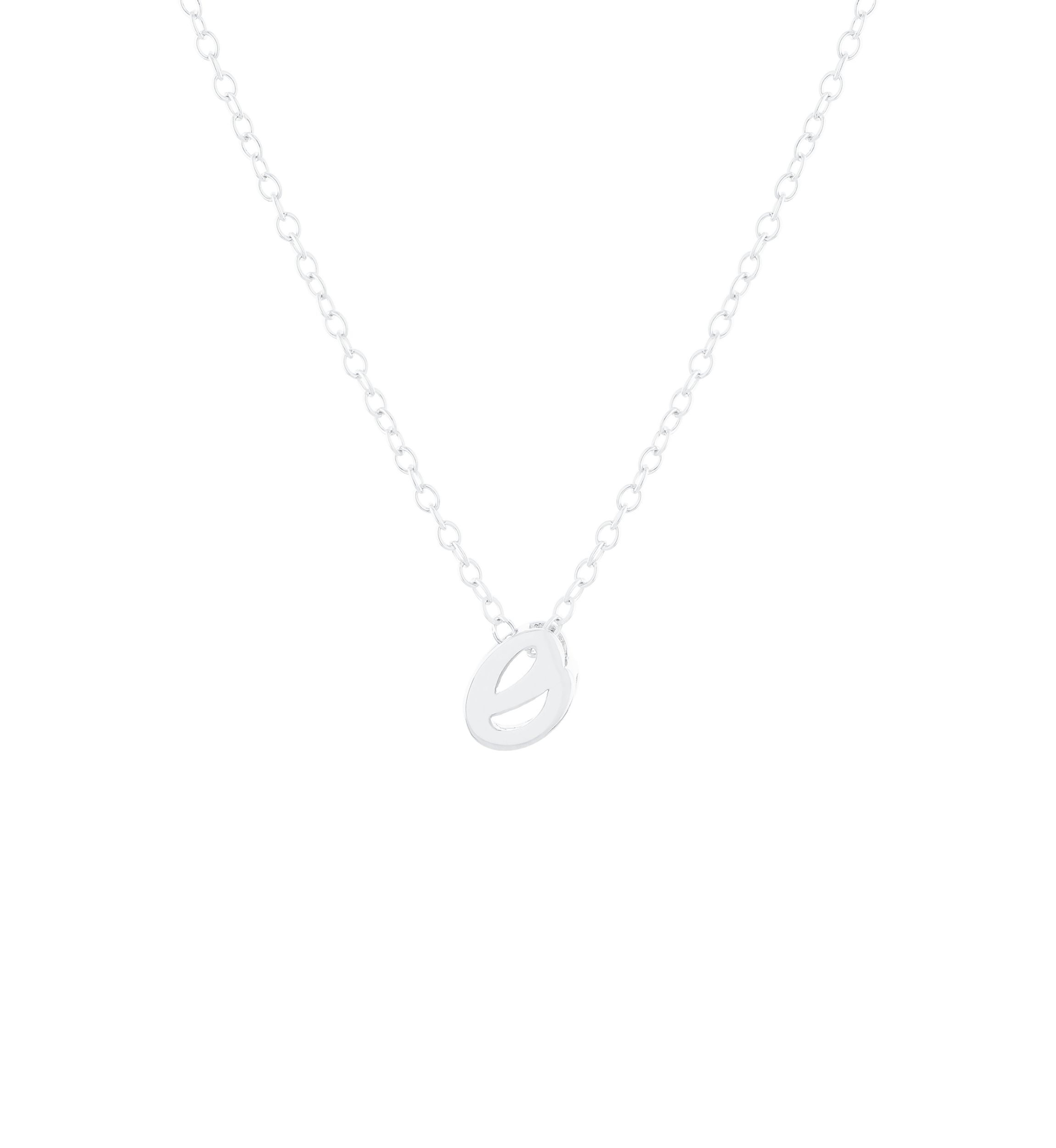 Sterling Silver Initial J Necklace