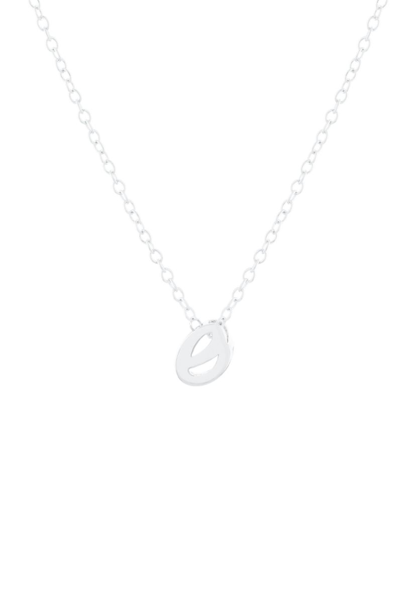 Sterling Silver Initial J Necklace