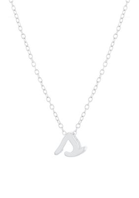 Belk Silverworks Sterling Silver Initial J Necklace