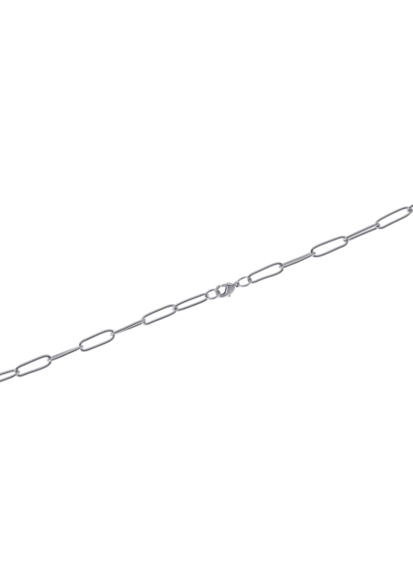 24" Silver Plated Paperclip Link Chain Necklace 