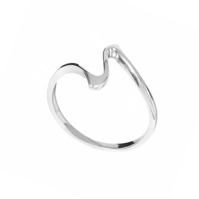 Belk Silverworks Gold Over Sterling Silver Abstract Zig Zag Ring, 6