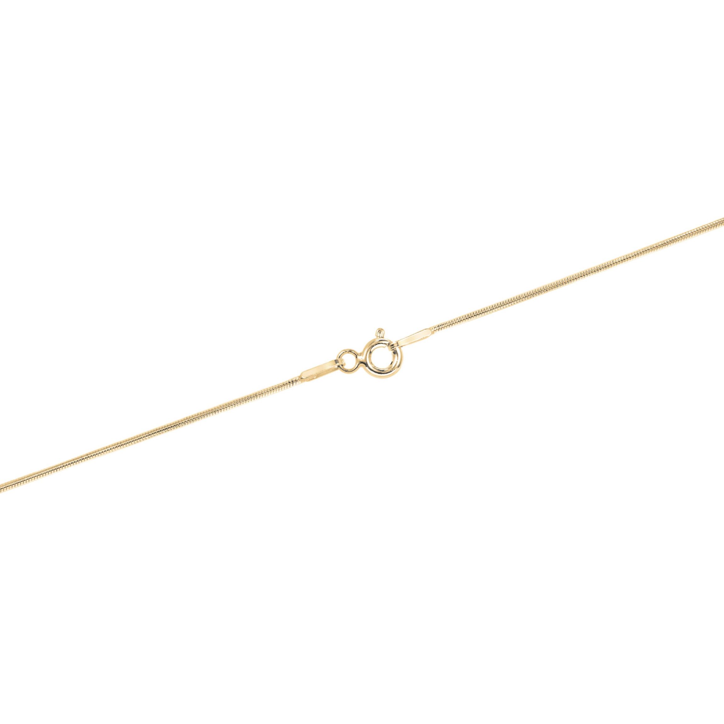 Gold Over Sterling Silver Snake Chain Necklace