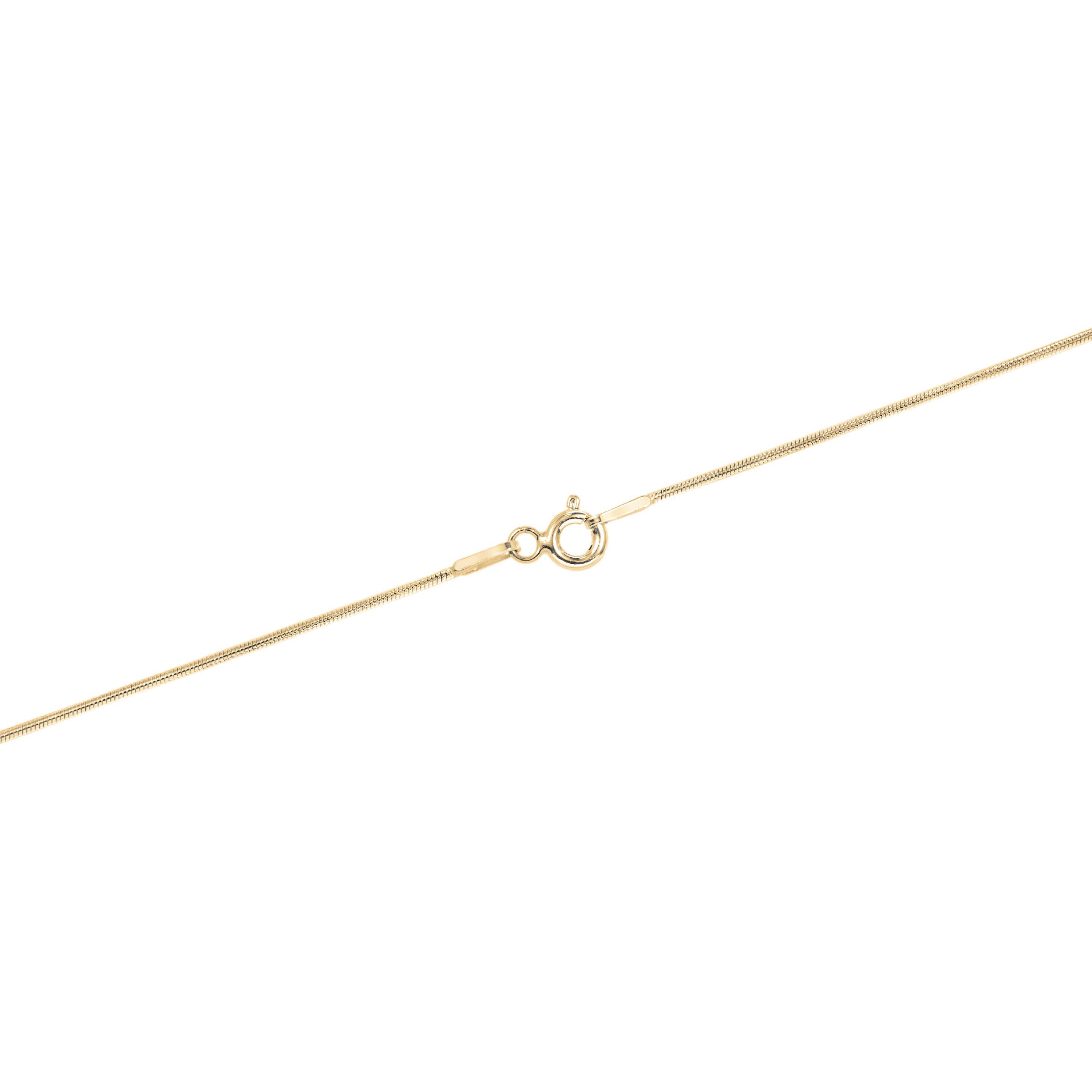 Gold Over Sterling Silver Snake Chain Necklace