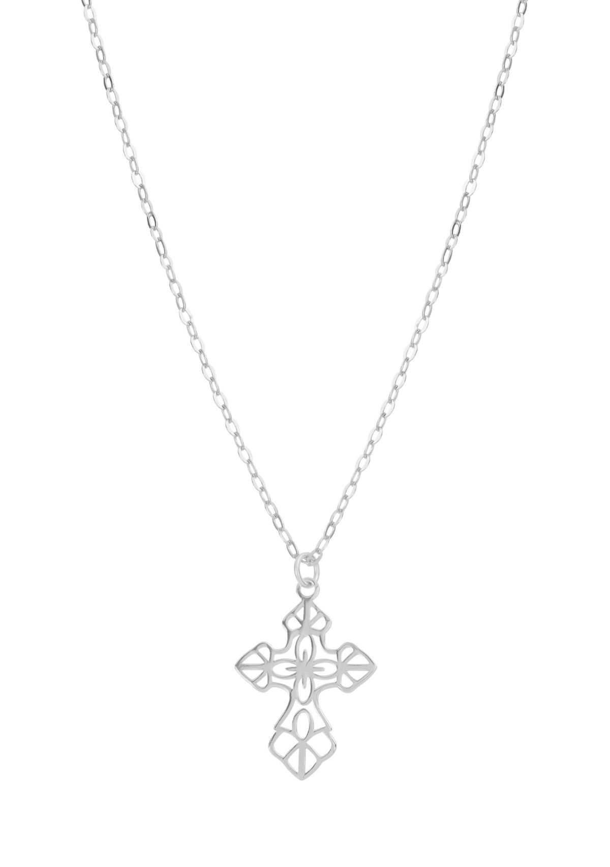Sterling Silver Cross Pendant Necklace