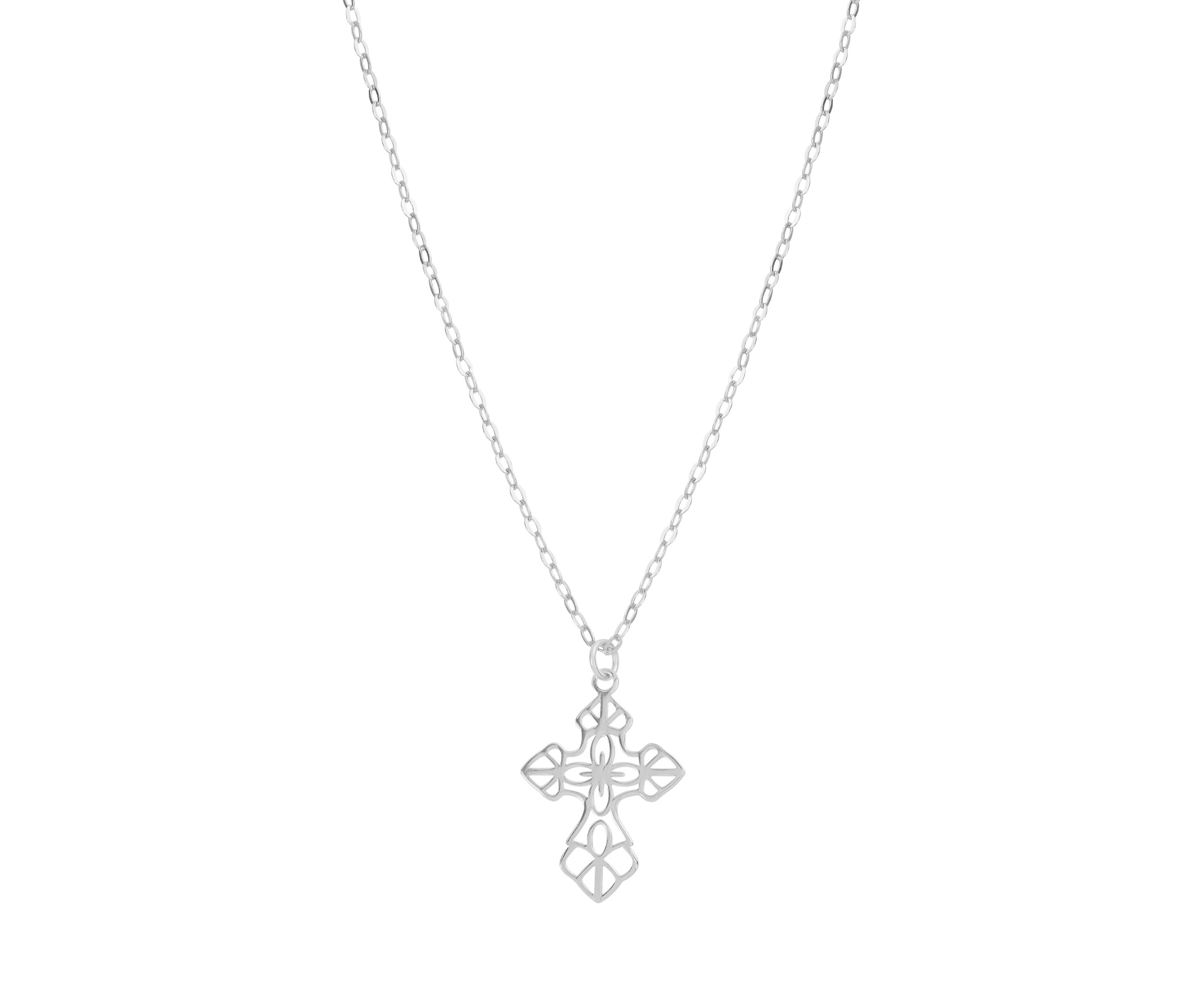Sterling Silver Cross Pendant Necklace