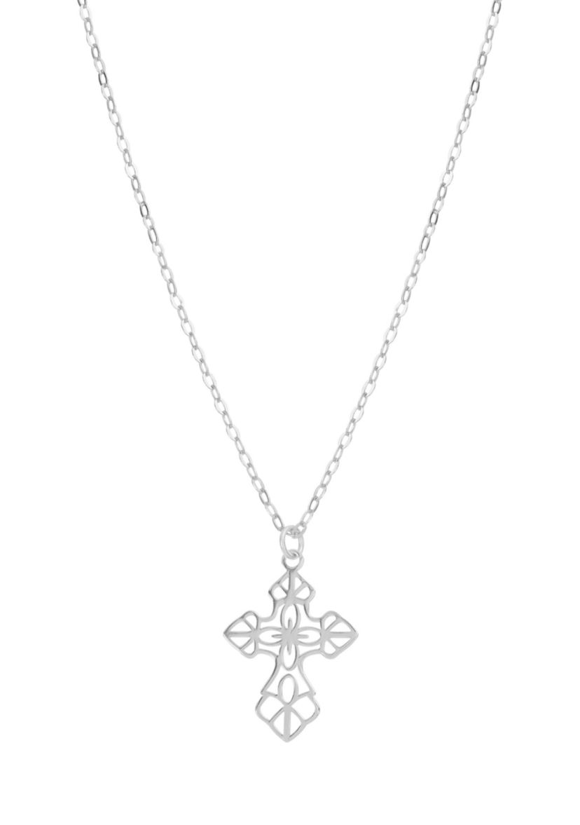 Sterling Silver Cross Pendant Necklace