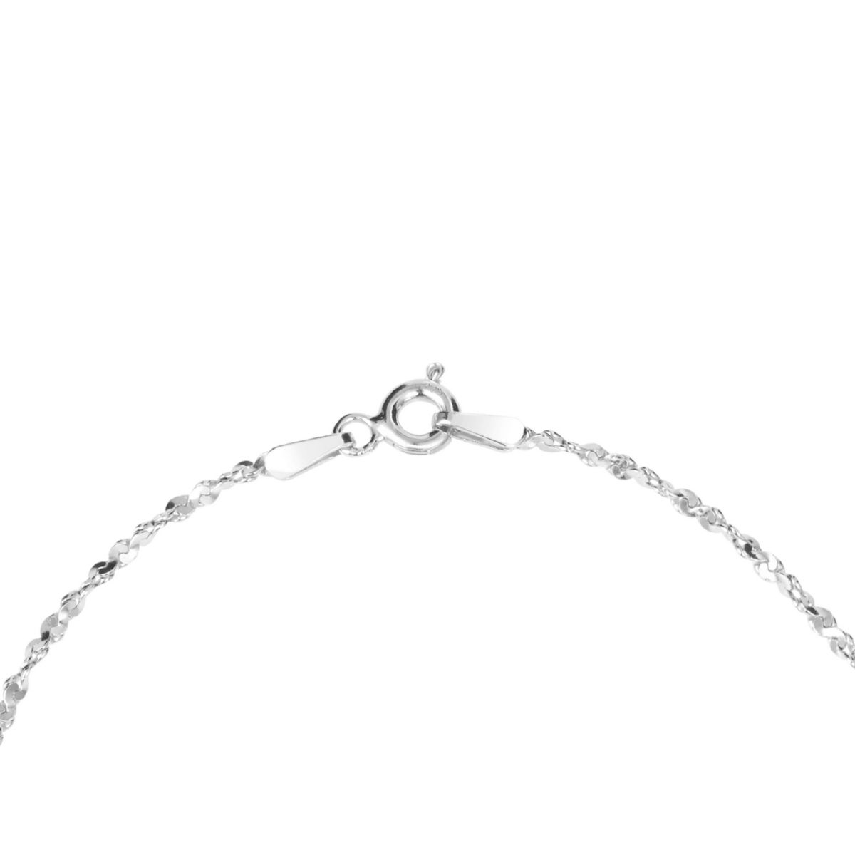Sterling Silver 7.5IN Twist Serpentine Bracelet