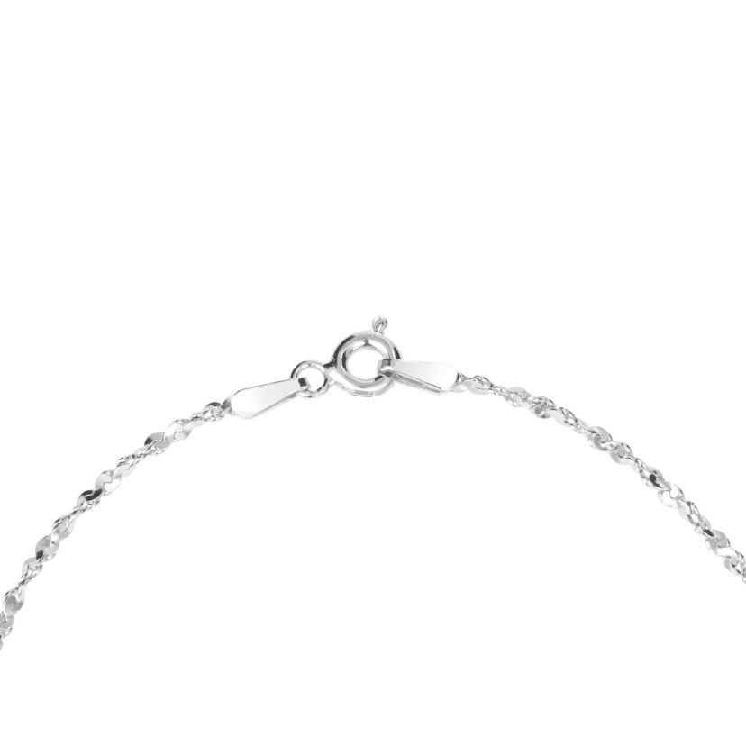 Sterling Silver 7.5IN Twist Serpentine Bracelet