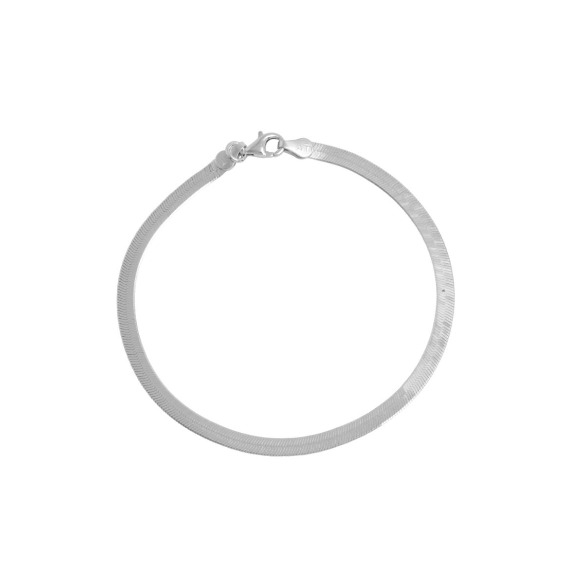 Sterling Silver 7.5IN 040 Magic Herringbone Chain Bracelet