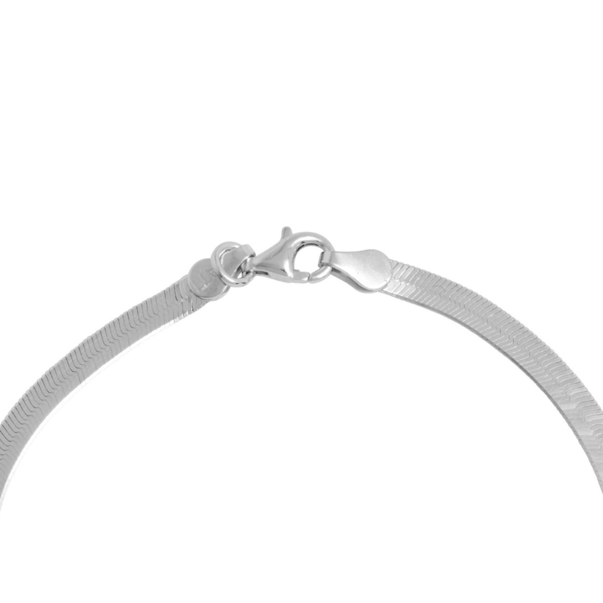 Sterling Silver 7.5IN 040 Magic Herringbone Chain Bracelet