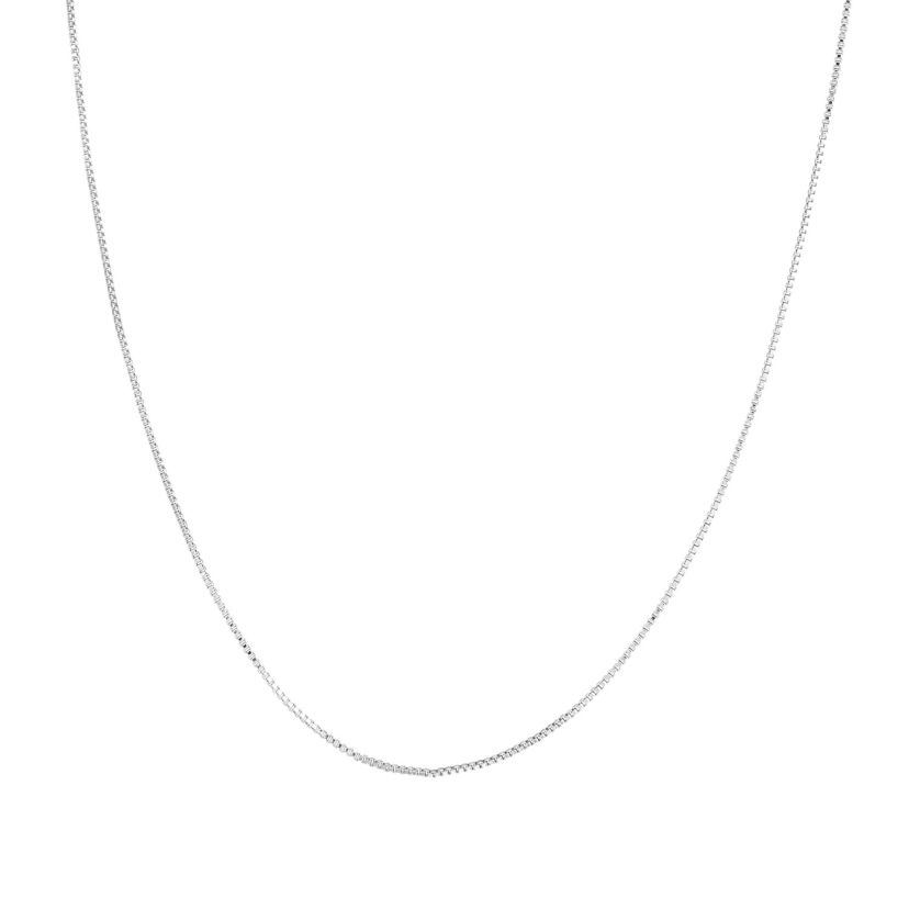 Sterling Silver Box Chain Necklace, 16in., 18in., 20in., 24in., or 30in.