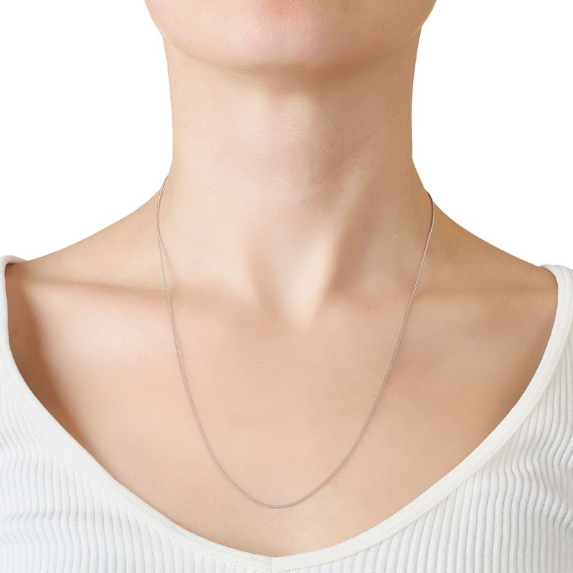 Sterling Silver Snake Chain Necklace, 16in., 18in., 20in., 24in, or 30".