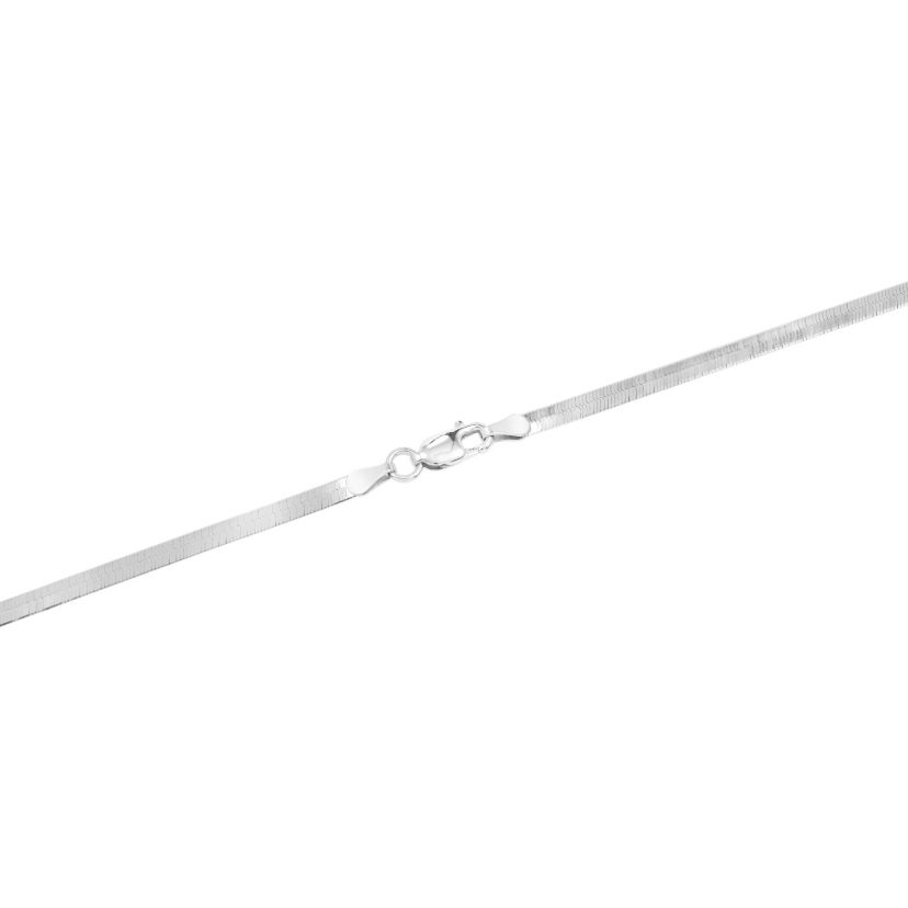 Sterling Silver Herringbone Chain Necklace, 16IN., 18IN., 20IN. Or 24IN.
