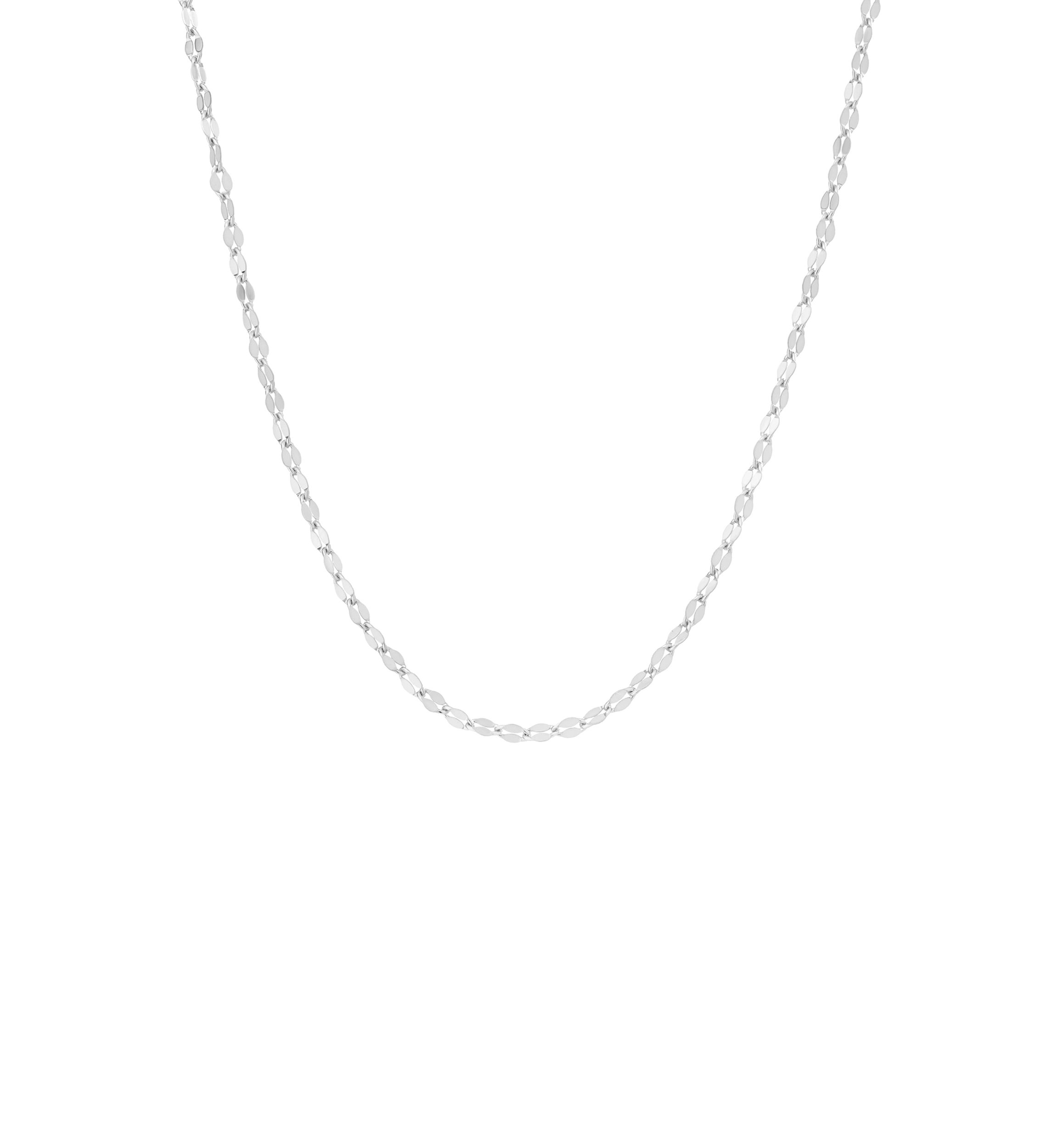 Sterling Silver Mirror Chain Necklace