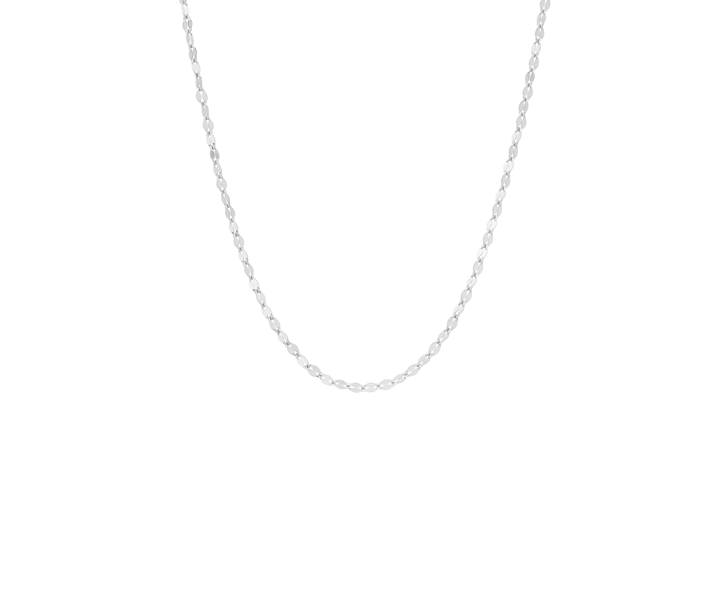 Sterling Silver Mirror Chain Necklace