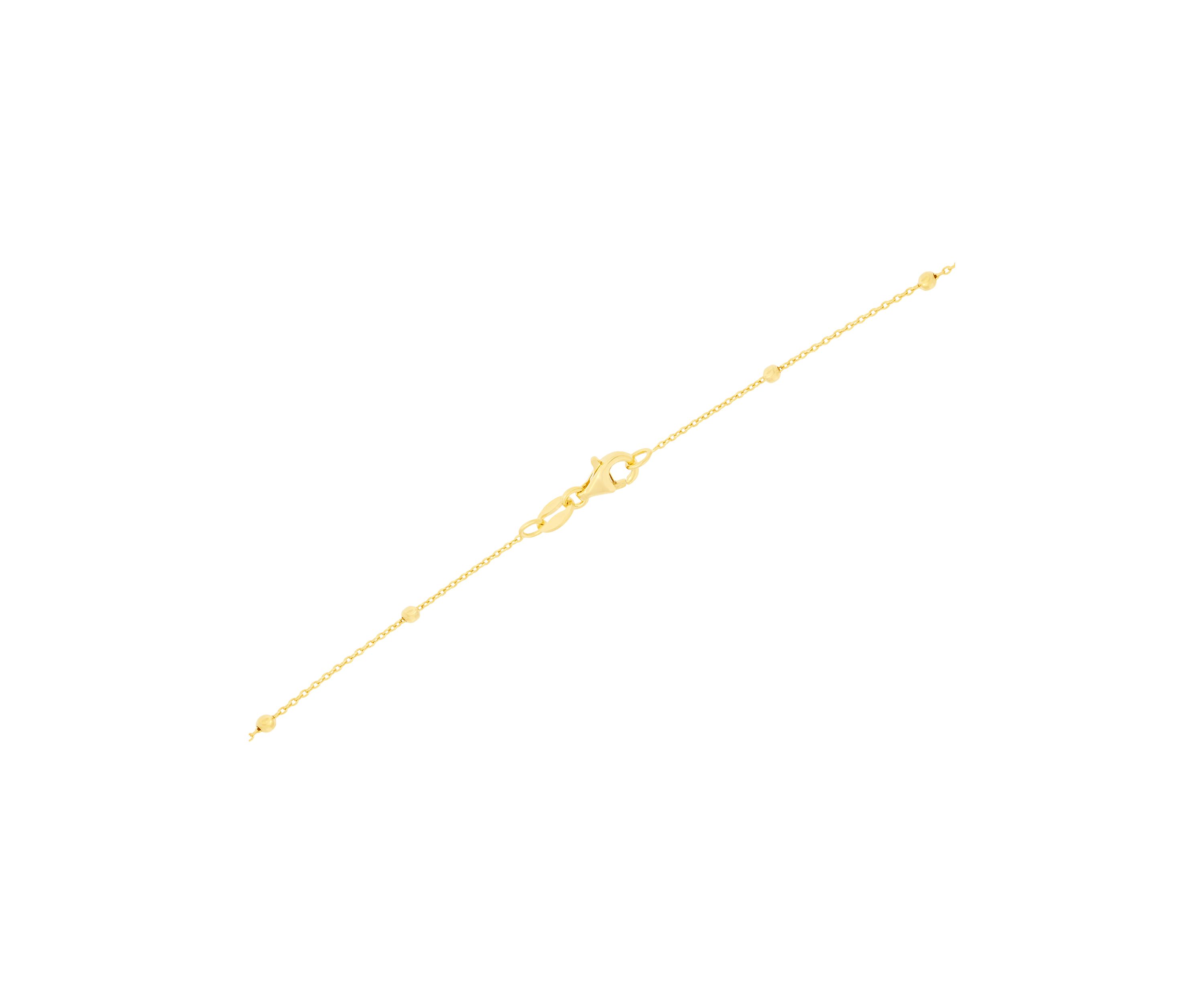 Sterling Silver Beaded Chain Necklace