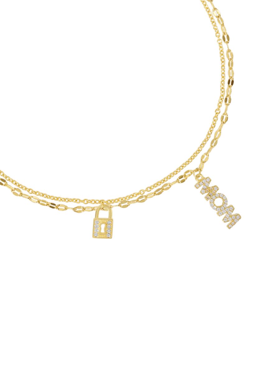 Gold Plated Mom Anklet
