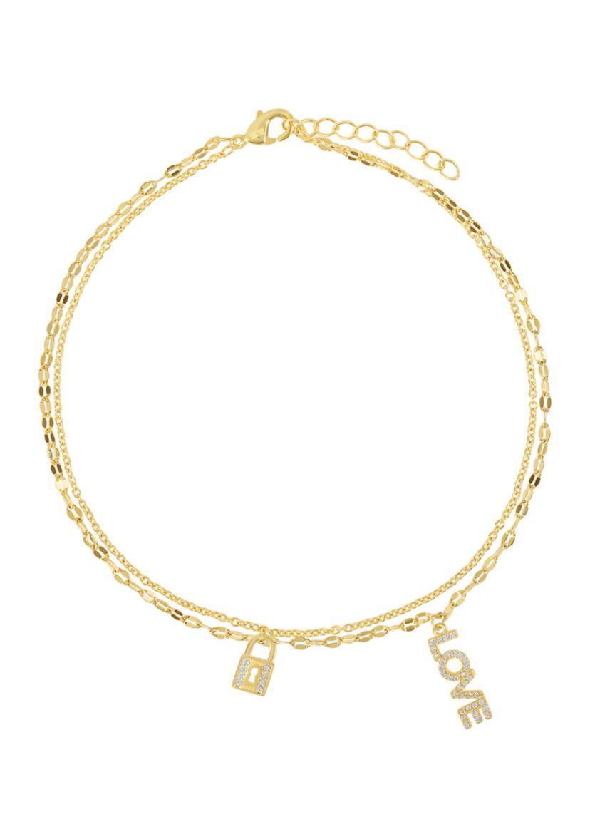 Gold Plated Love Anklet