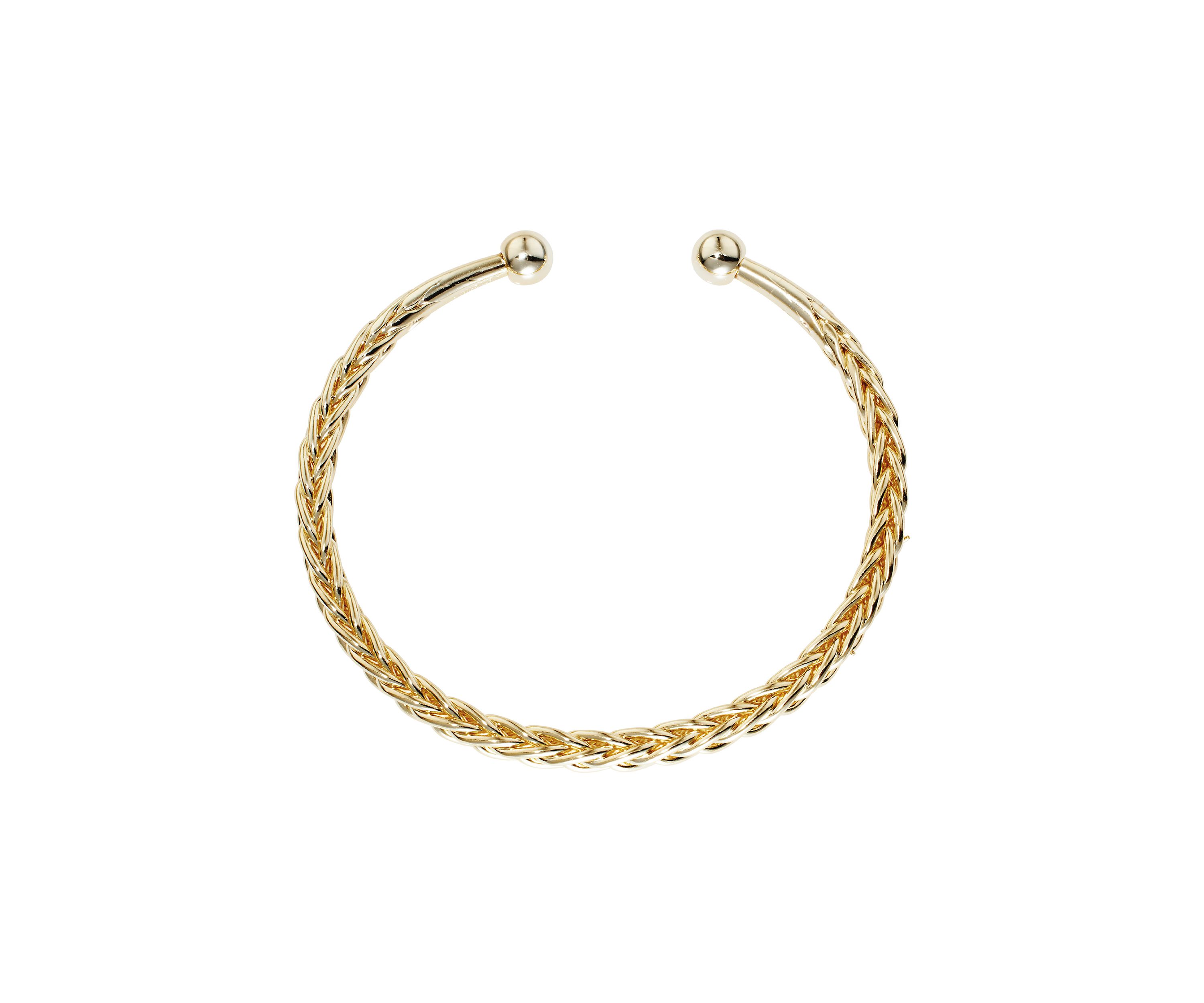 Braided Rope Cuff Bracelet