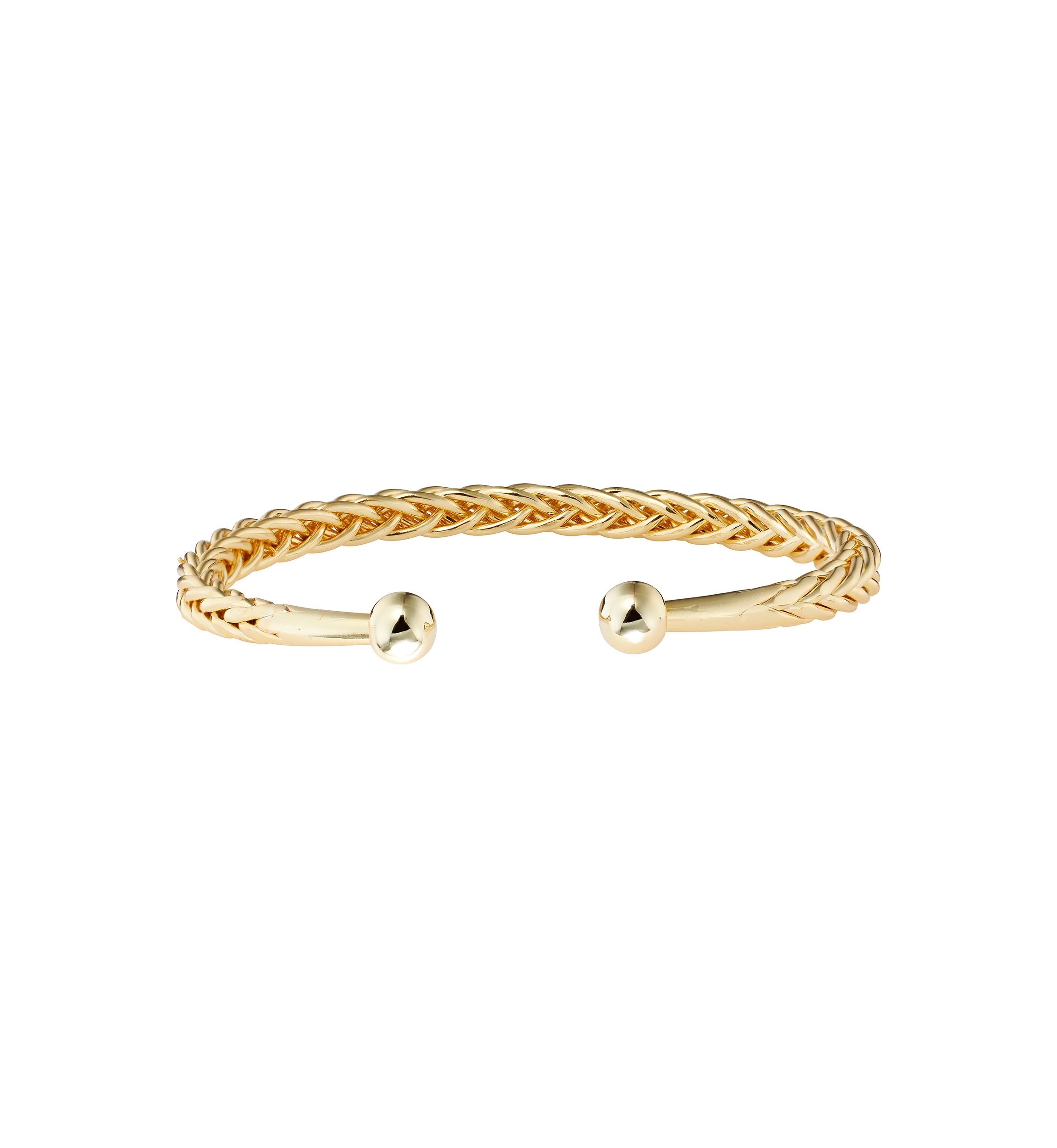 Braided Rope Cuff Bracelet