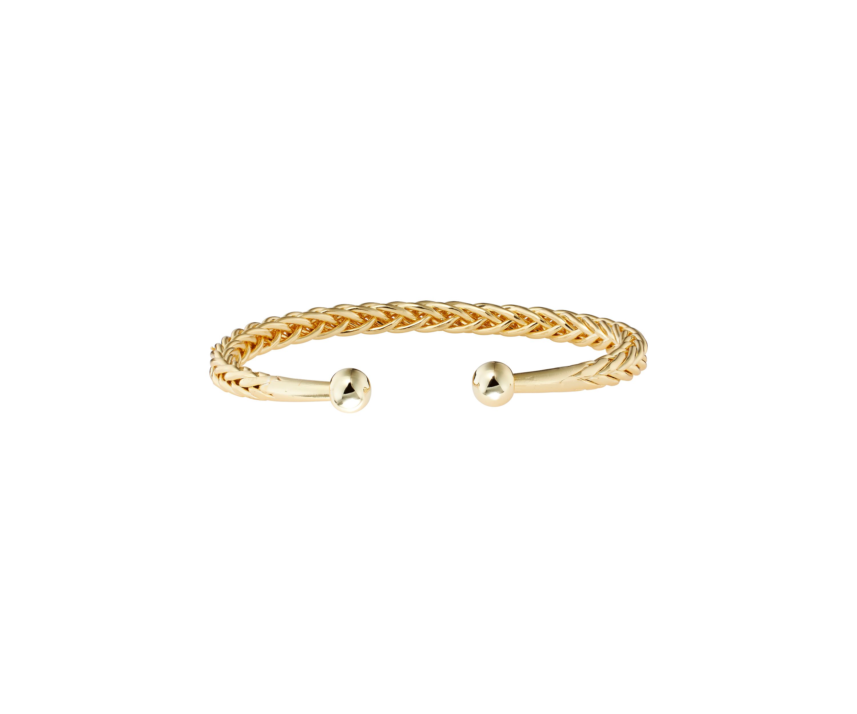 Braided Rope Cuff Bracelet
