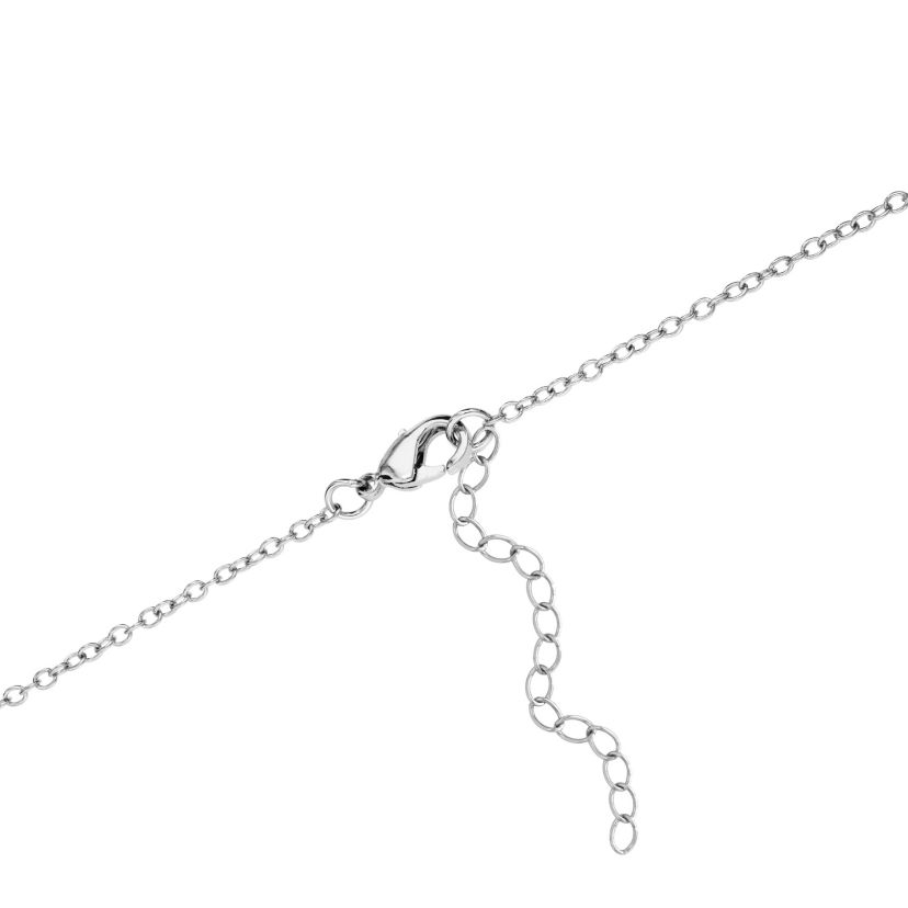 Boxed Fine Silver Plated 16+2in. Crystal Pave Unicorn Necklace
