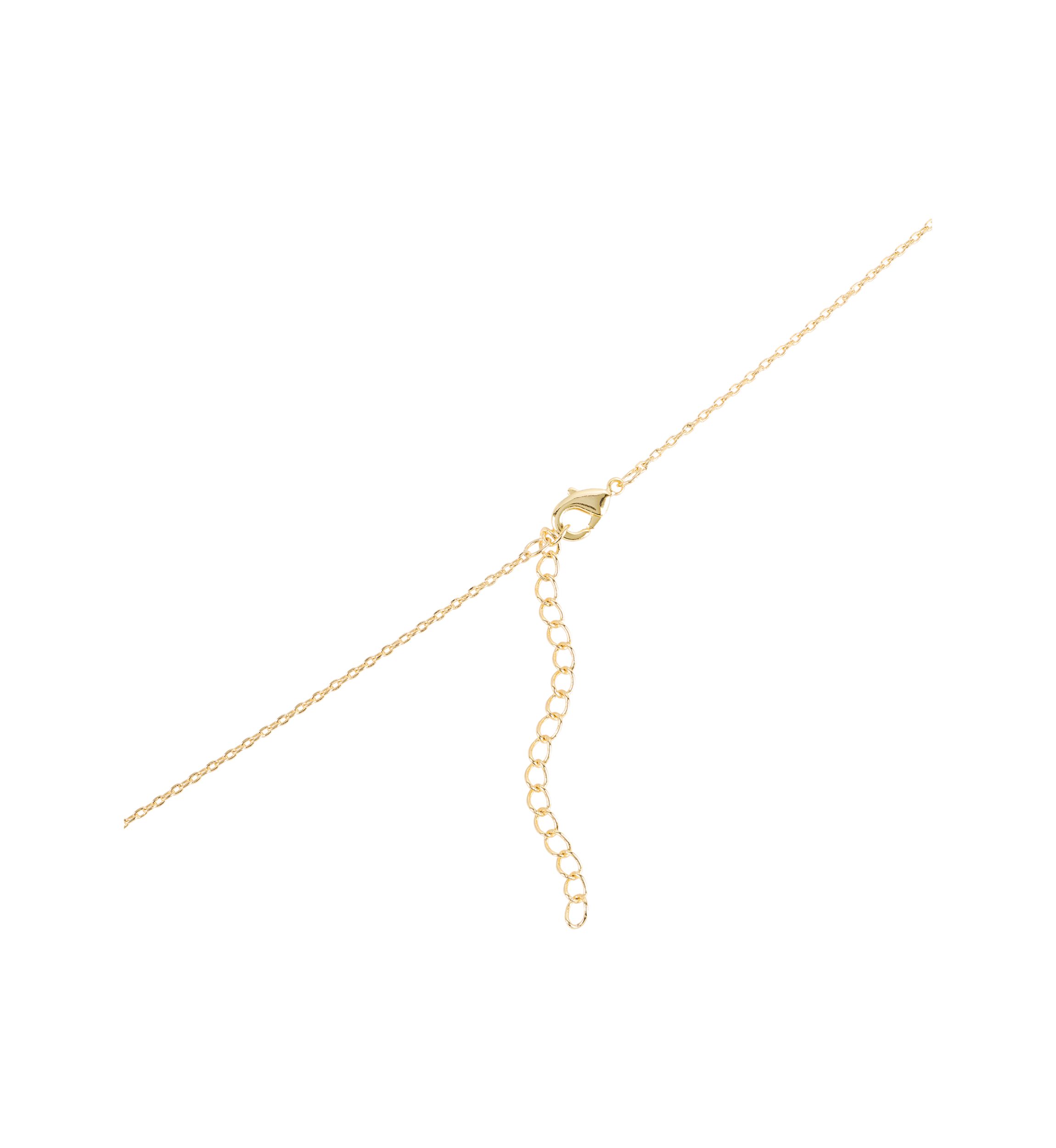 Gold Plated Pearl Initial Necklace