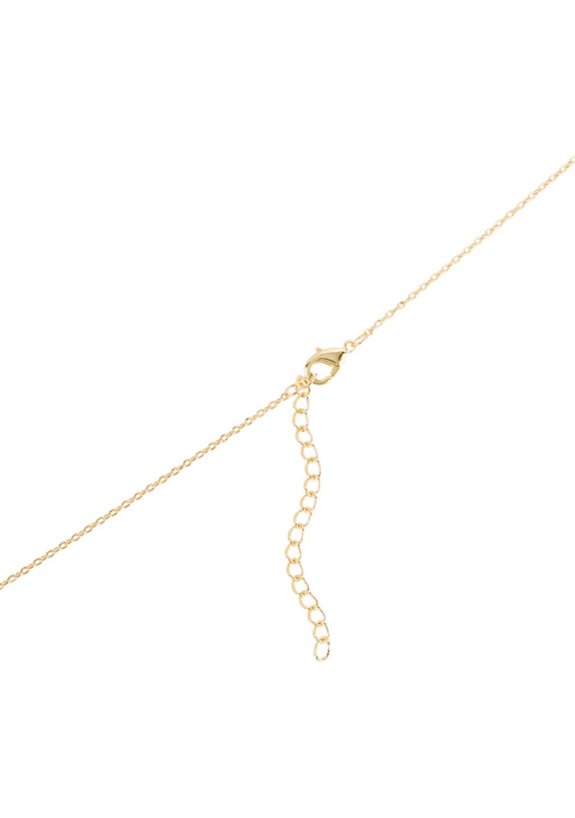 Gold Plated Pearl Initial Necklace