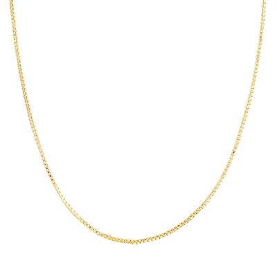 Belk Silverworks Gold Plated 20IN Box Chain Necklace