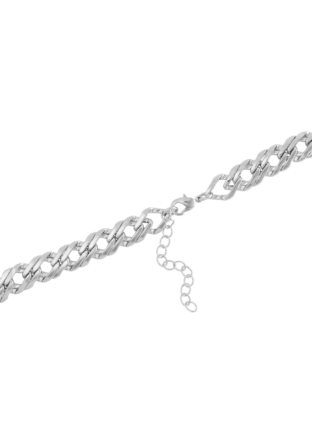 Silver Plated 16 + 2" Extender Curb Chain Necklace