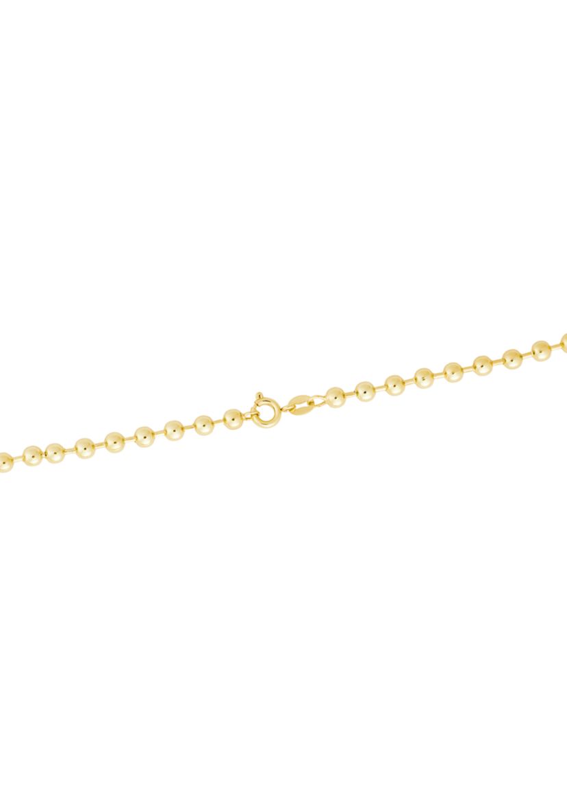 Gold Plated 18" 4 Millimeter Beaded Necklace
