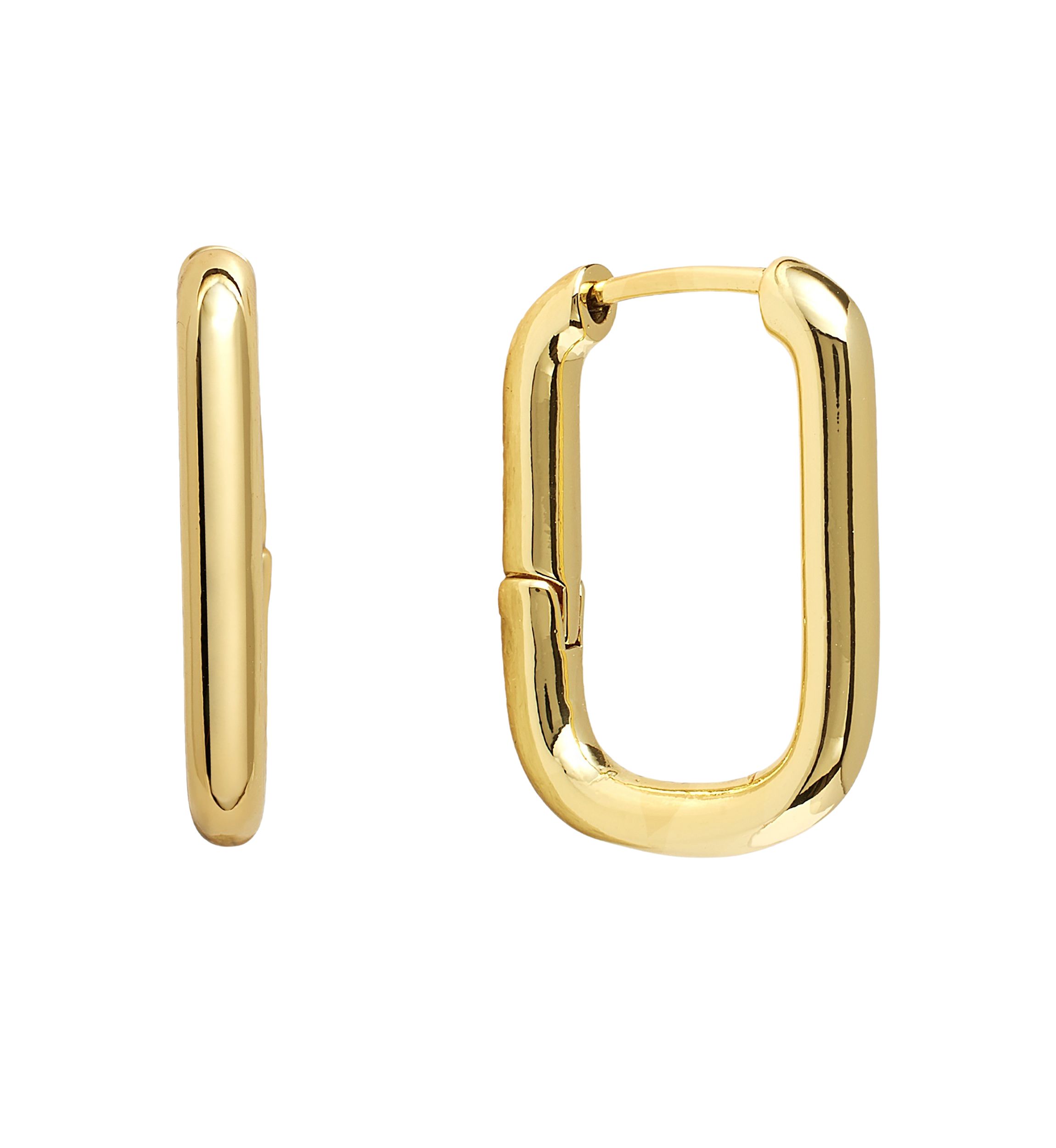  Rectangular Huggie Hoop Earrings