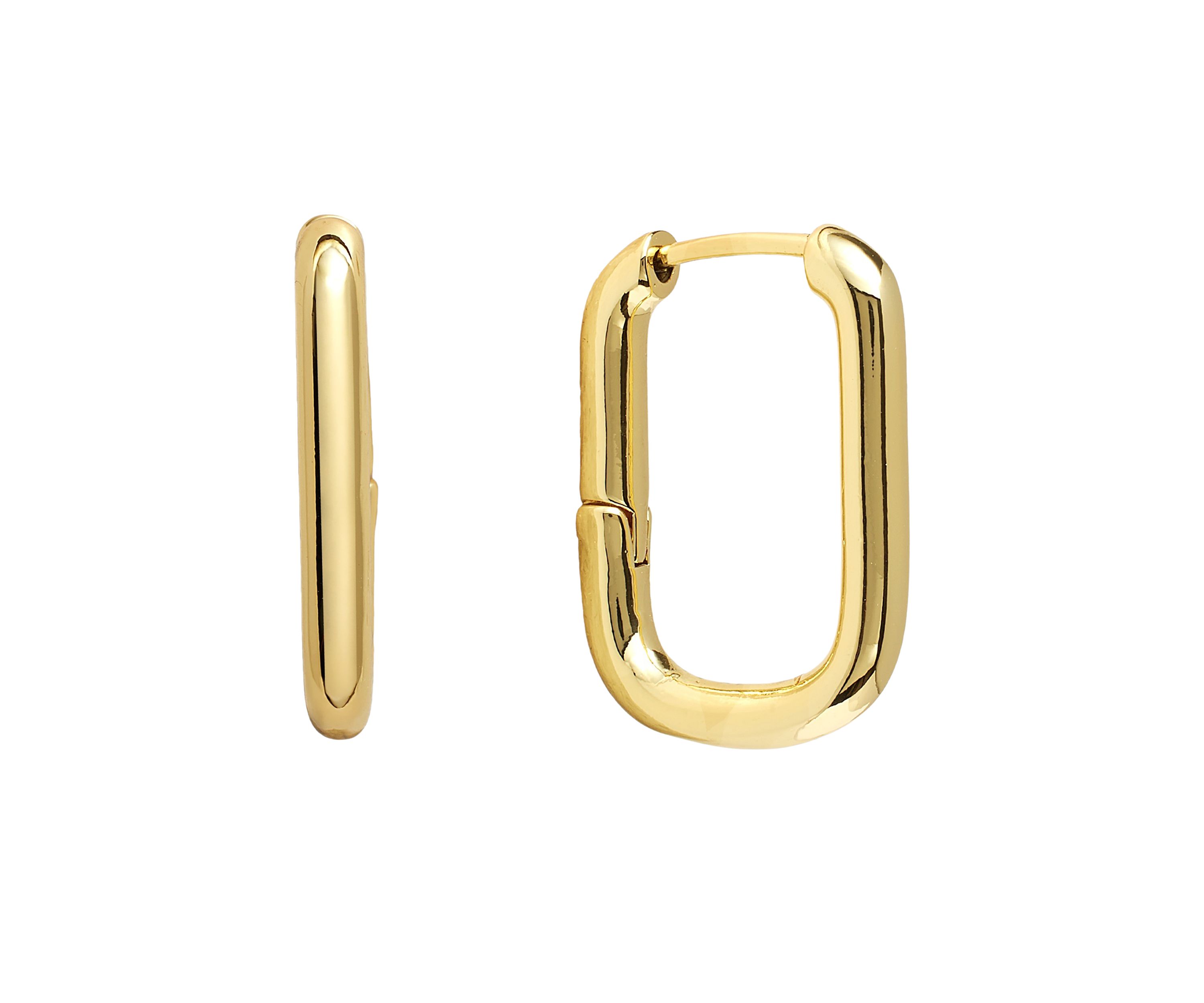  Rectangular Huggie Hoop Earrings