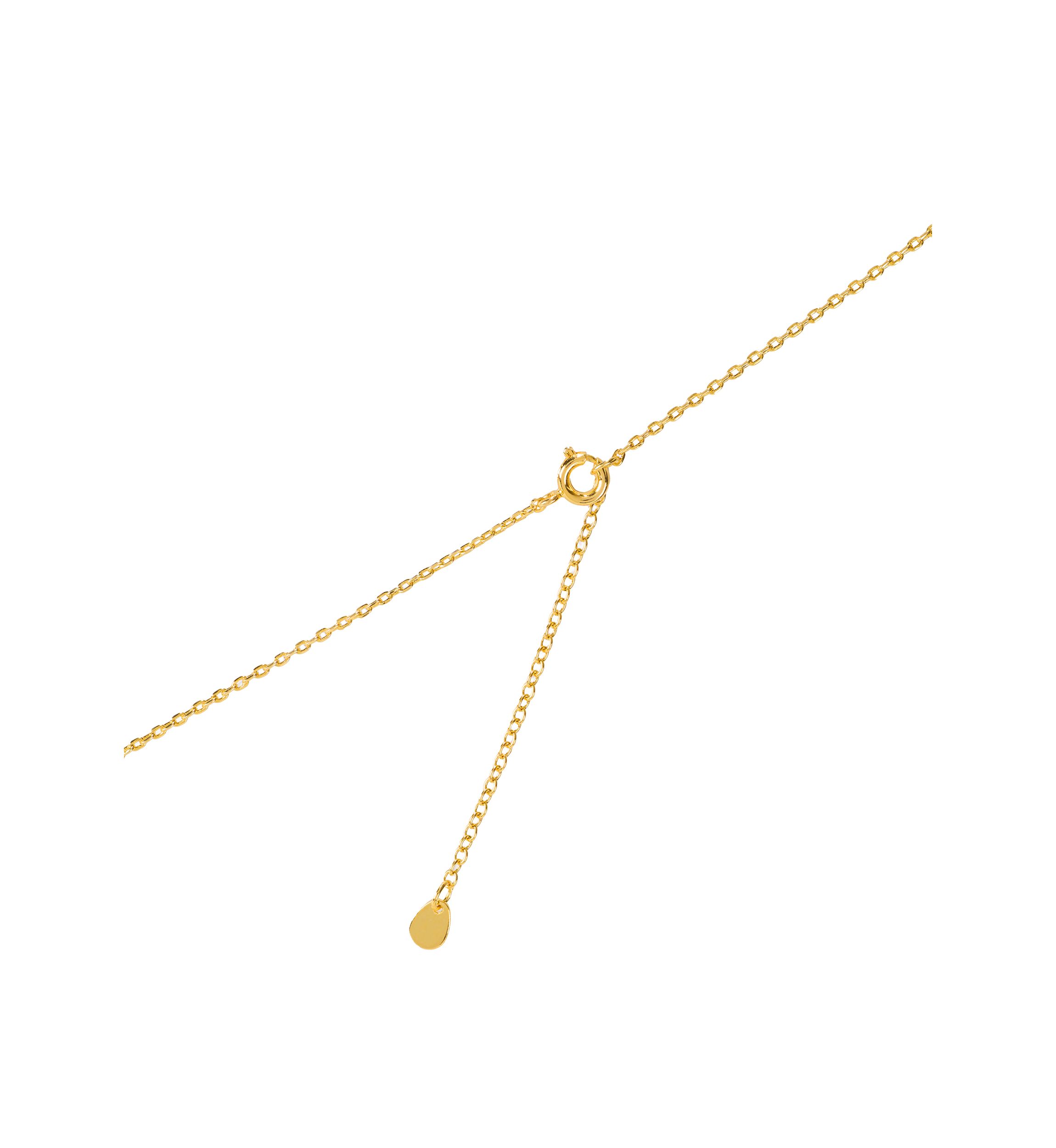Gold Plated 3 Slider Ball Necklace