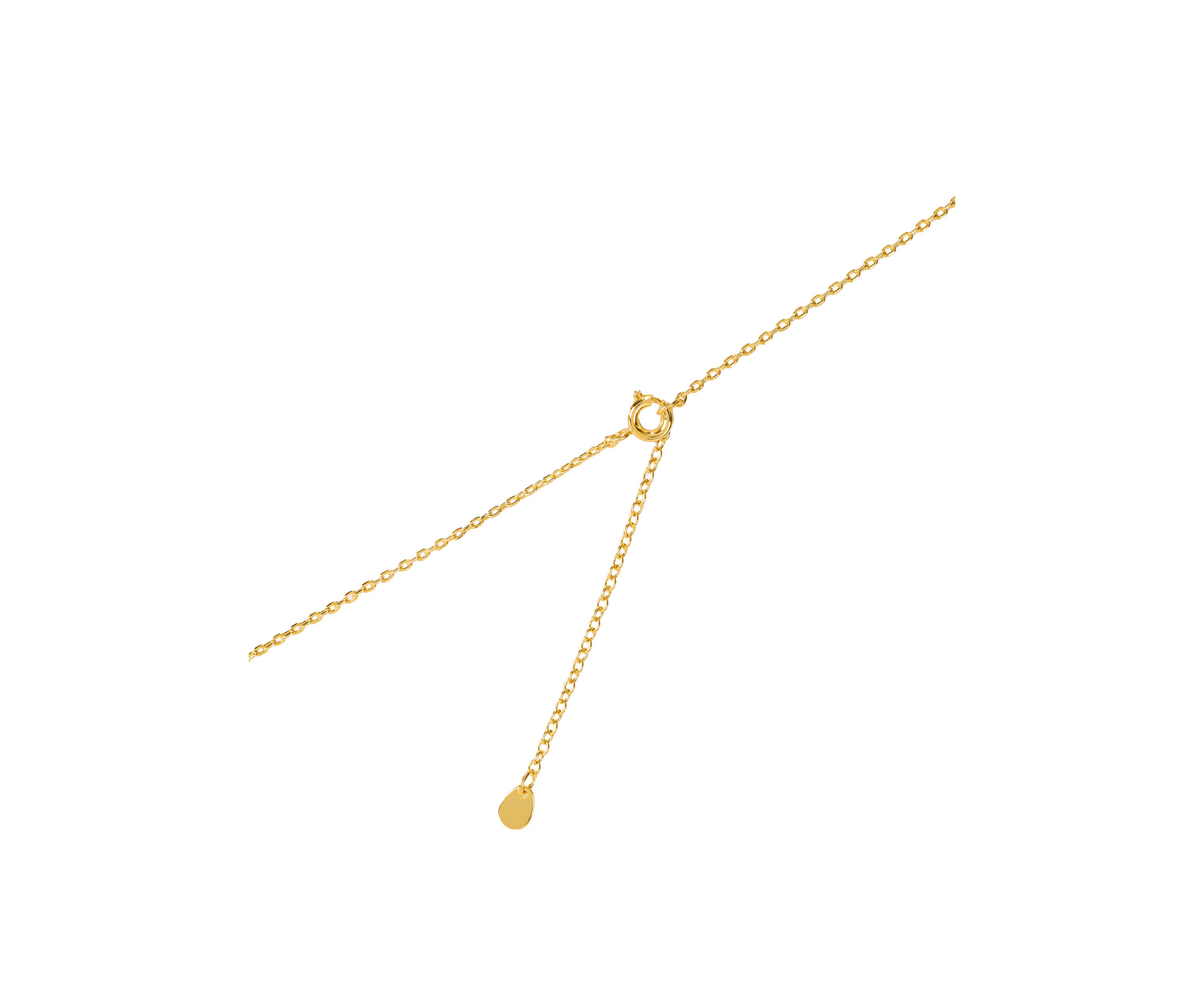 Gold Plated 3 Slider Ball Necklace