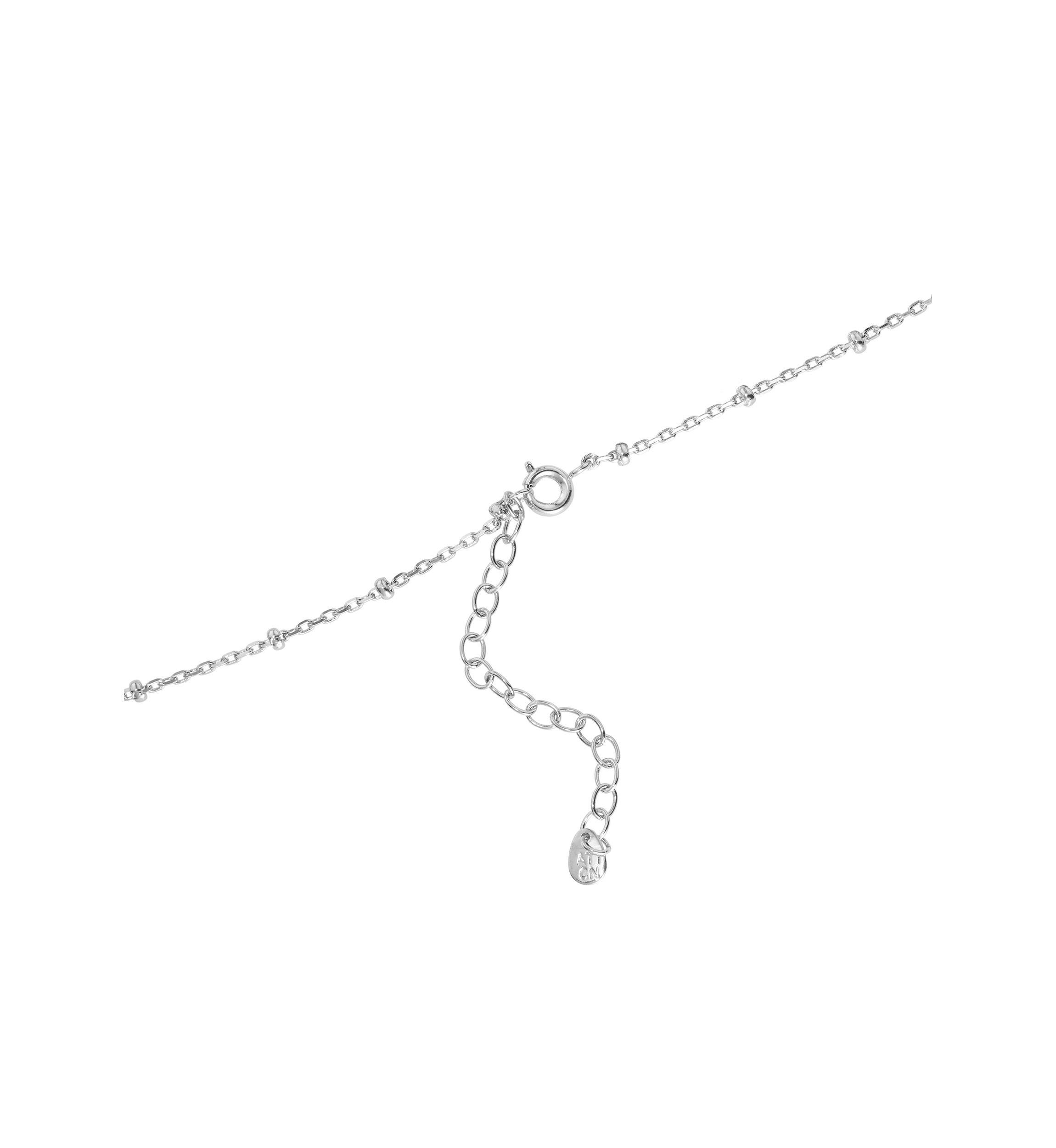 Silver Plated Fresh Water Pearl beaded chain Y-Necklace