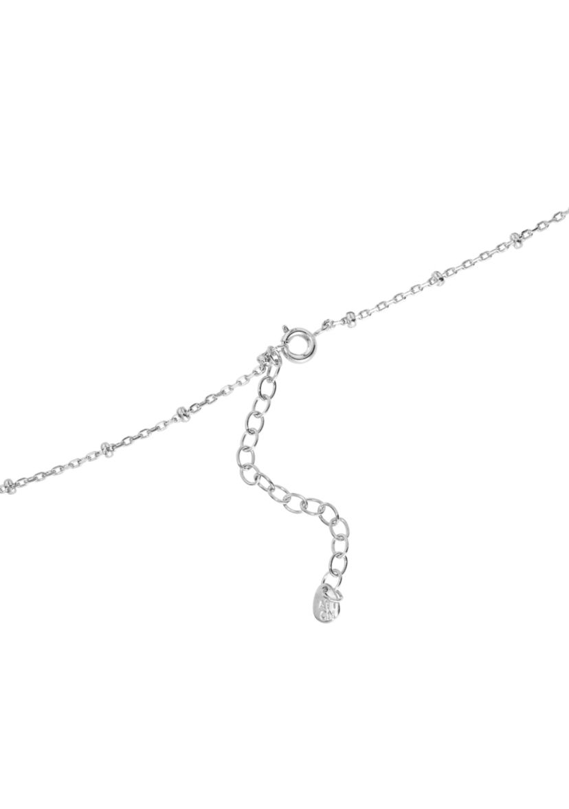 Silver Plated Fresh Water Pearl beaded chain Y-Necklace
