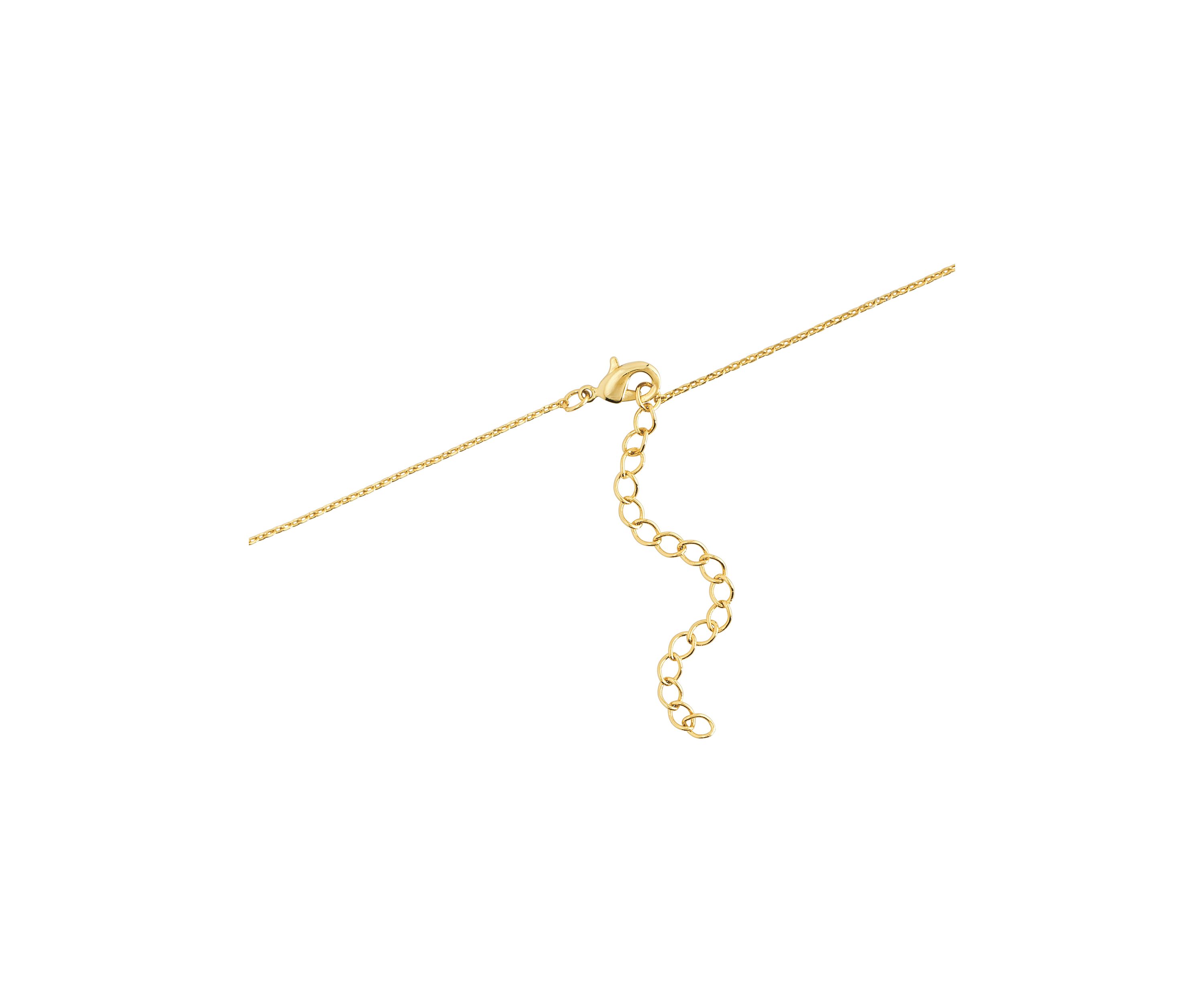 Gold Plated 18 + 2" Extender Radiant Heart with Cubic Zirconia Accent Necklace