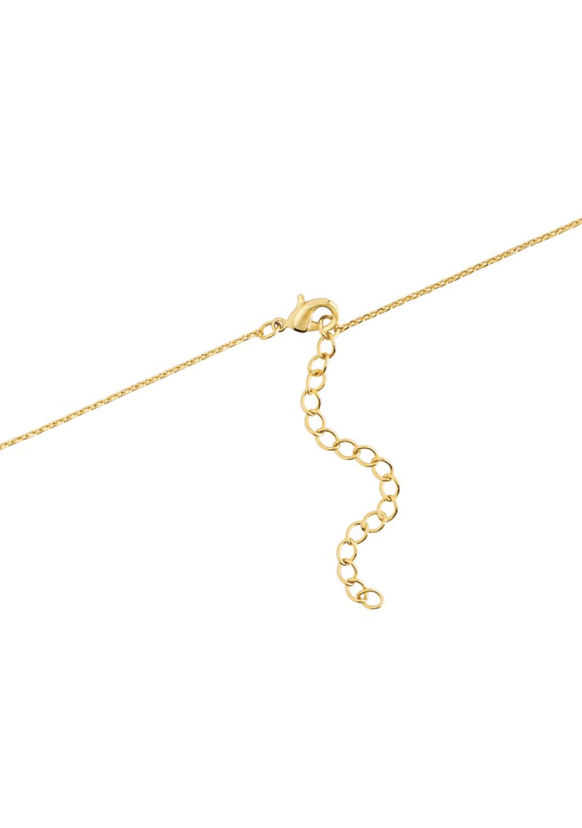 Gold Plated 18 + 2" Extender Purple Cubic Zirconia Accented Evil Eye Pendant Necklace