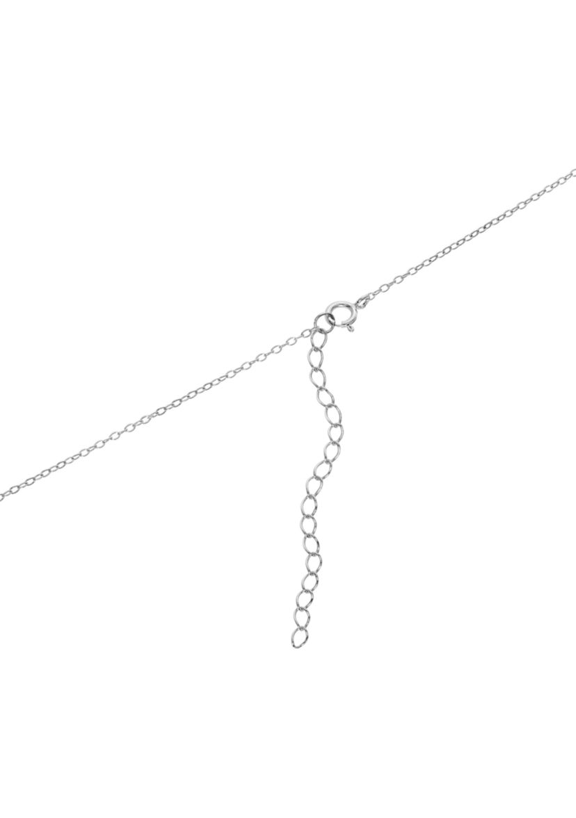  Blue Cubic Zirconia Oval Halo Pendant Necklace