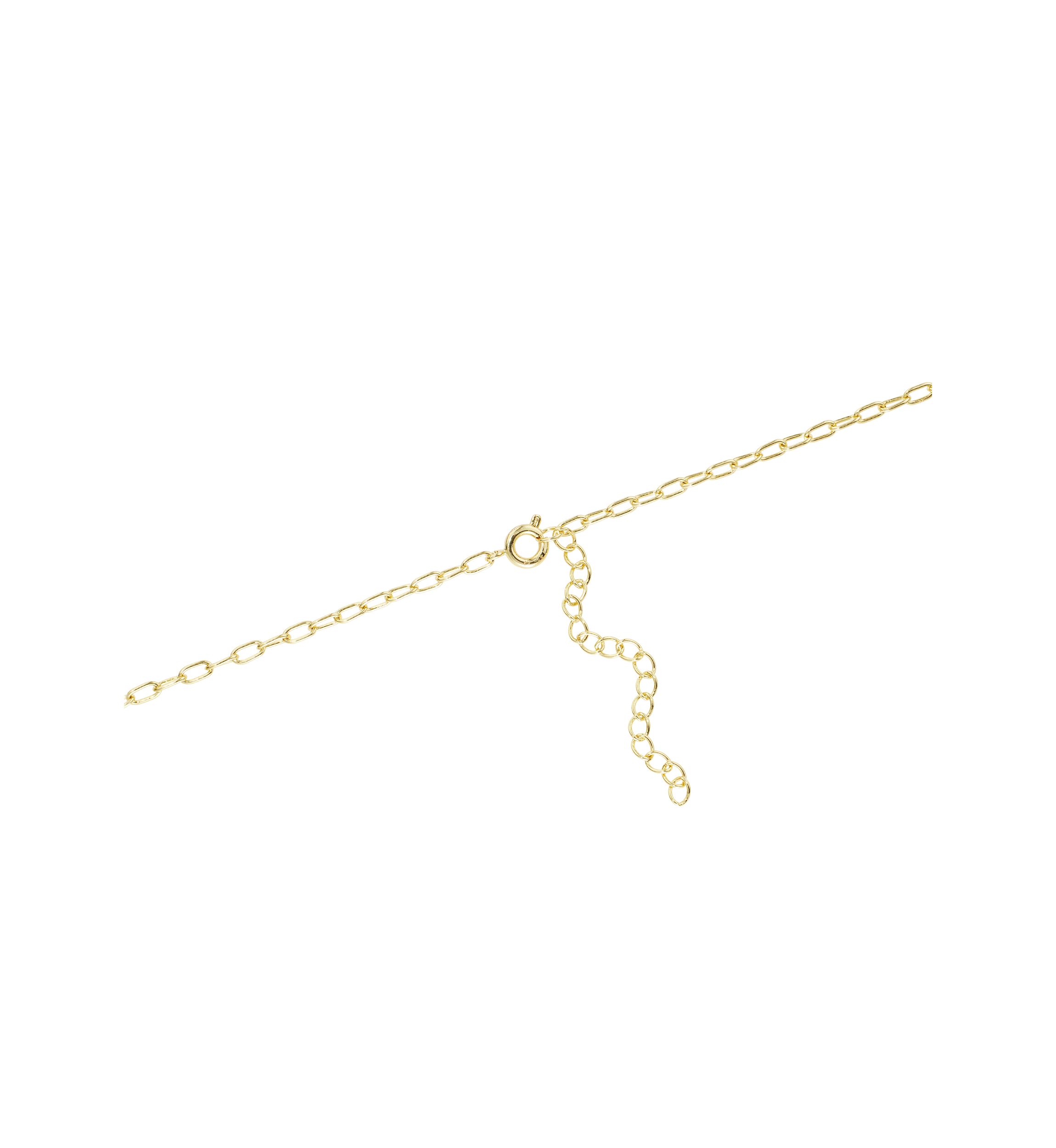 Gold Plated Cubic Zirconia Hamsa and Evil Eye Double Layer Necklace